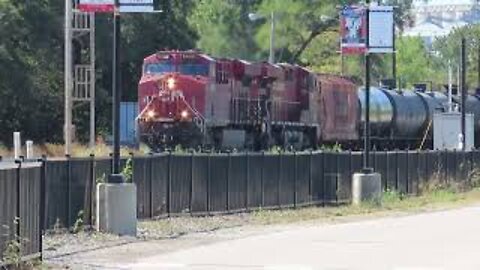CSX K447 Tanker Train With Canadian Pacific Power from Fostoria, Ohio September 26, 2021