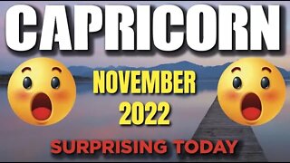 Capricorn ♑️ 😲🤩SURPRISING 😲🤩Horoscope for Today NOVEMBER 2022 ♑️ Capricorn tarot November 2022♑️