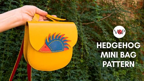 Hedgehog Mini Leather Bag (Pattern in Description)