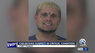 Carjacking suspect in critical condition after crash with Fort Pierce police cruiser