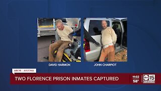 Two escaped inmates captured in Coolidge, Arizona