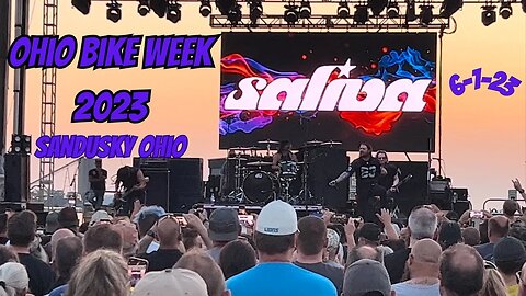 Saliva- Click Click Boom- Intro/Beginning of song. 6-1-23 Ohio Bike Week 2023 Sandusky Ohio