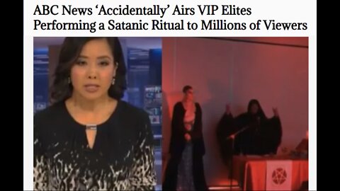 Satanic Ritual on ABC News Australia OOPS