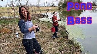 Fishing Mississippi Farm Ponds For Her First BASS.
