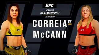 EA Sports UFC 4 Gameplay Molly McCann vs Bethe Correia