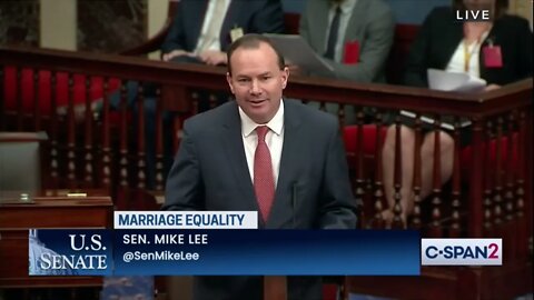 Mike Lee BLASTS the Respect for Marriage Act