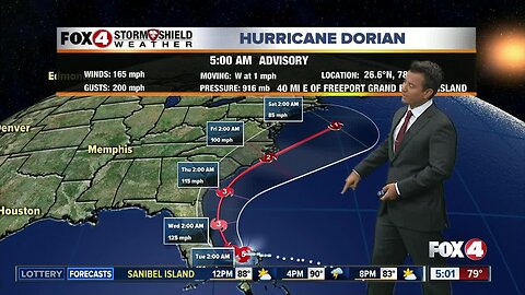 Dorian 5AM Advisory