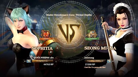 Sophitia (COOLWHIP64 abc) VS Seong Mi-na (Amesang) (SoulCalibur™ VI: Online)