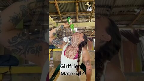 Have you ever seen a girl down a beer like that?