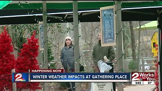 Winter weather impacts at Gathering Place