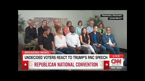 Undecided voters DISGUSTED by Trump's RNC speech