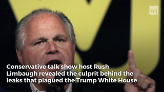 Rush Says He Knows Where the Leaks in the Trump White House Were Coming From