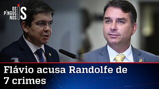 Flávio Bolsonaro pede a Aras apreensão do celular de Randolfe Rodrigues