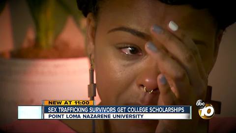 Sex trafficking survivors get college scholarships