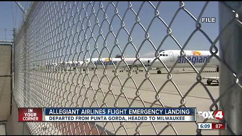 Allegiant Airlines flight from Punta Gorda makes emergency landing in Orlando