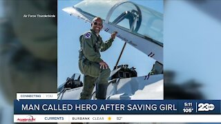 Man called hero after saving girl