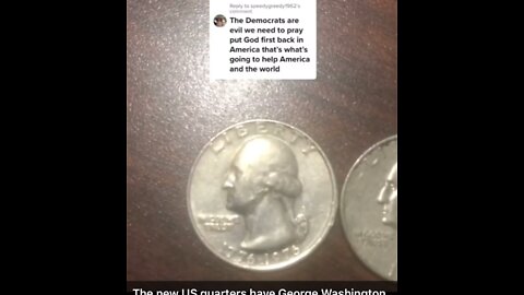 Quarter is facing away from In God we Trust