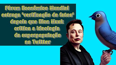 Elon Musk critica a ideologia da superpopulação no Twitter