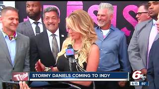 Porn star Stormy Daniels performing in Indianapolis