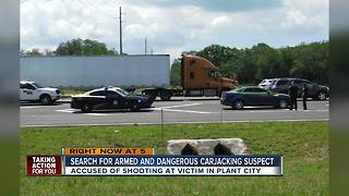 Deputies search for armed suspect behind multiple carjackings across Tampa Bay Area