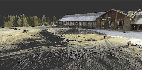 Old Faithful Lodge - Point Cloud Animation