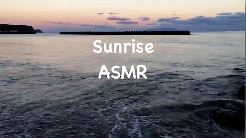 ASMR ocean waves sunrise