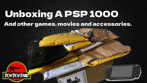 Unboxing a PSP 1000