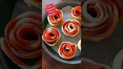 Keto pizza roses!!! Perfect for a #ketovalentines day!! #ketorecipes #ketofriendlyrecipes #Shorts