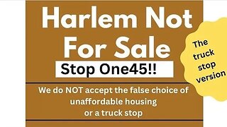 The Harlem Not For Sale Stop One45 Rally on 145th&Lenox 1/3/2023 @Kristin4Harlem @CouncilwomanKrj