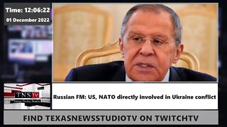 Russian FM: US, NATO directly involved in Ukraine conflict