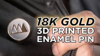 Making an 18K GOLD 3D Printed Enamel Pin