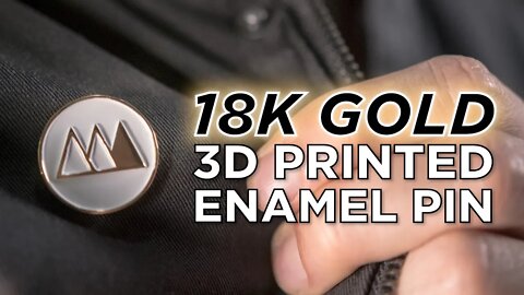 Making an 18K GOLD 3D Printed Enamel Pin