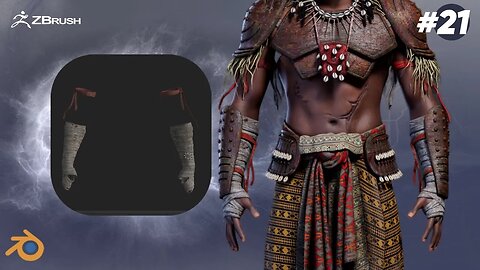 Yoruba god: Sango, the God of Thunder using Blender- 3D Timelapse part 21