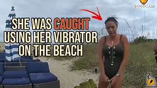 Woman caught performing intimate act near families on Georgia beach is seen in new bodycam footage