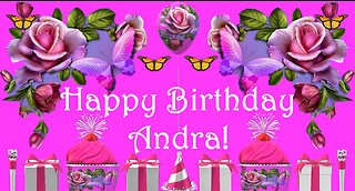 Happy Birthday 3D - Happy Birthday Andra - Happy Birthday To You - Happy Birthday Song