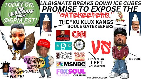 @ROLANDSMARTIN, @INDISPUTABLETYT, LILBIGNATE BREAKSDOWN #ICECUBE S PROMISE2 #EXPOSE THE #GATEKEEPERS