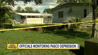 Officials monitoring Pasco depression