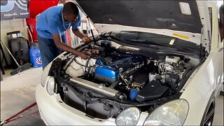 Lexus gs300 with 2jzGTE goes on the dyno!
