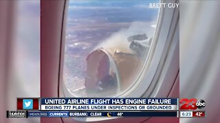 United Airline flight has engine failure, Boeing 777 planes under inspections or grounded