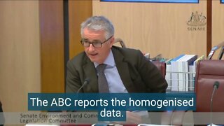 ABC reports manipulated temperature data, no the raw data