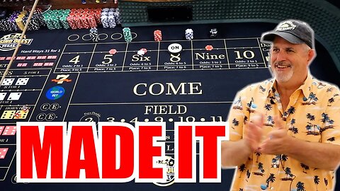 🔥MADE IT🔥 30 Roll Craps Challenge - WIN BIG or BUST #343
