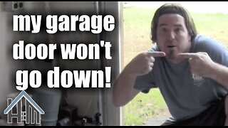 How to repair garage door opener that won't go down! Easy! Home Mender.