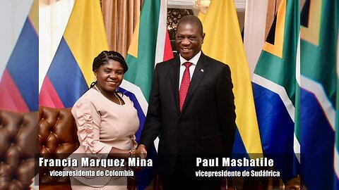 🎥VicePdte de Sudafrica Paul Mashatile y vice Francia, avanzan, estrategias de Cooperación Binacional