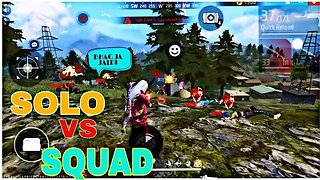 SOLO VS SQUAD 🥵 RUSH GAMEPLAY 😎 #freefire #freefirevideo