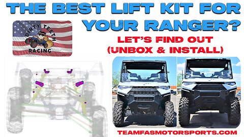 Dirty Teeth Racing Polaris Ranger Lift Kit. The Best Lift On the Market? Unboxing & Detailed Install