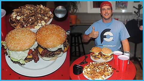 Canadian Burgers & Poutine Fries Restaurant Challenge!