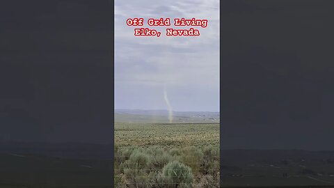 Largest Dirt Devil / Whirlwind Yet! Off Grid Living. High Desert. #nature #nevada #dustdevils