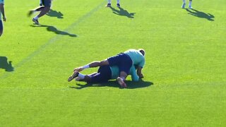 Casemiro nearly wipes out Richarlison with wild tackle in Brazil training