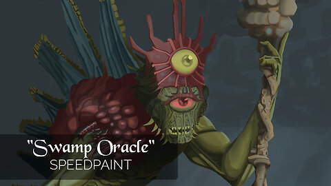 Swamp Oracle Fantasy Digital Painting Process Time Lapse