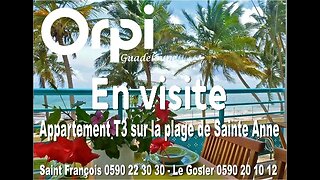 Orpi secteur Sainte Anne - Guadeloupe - Appartement T3 vue mer